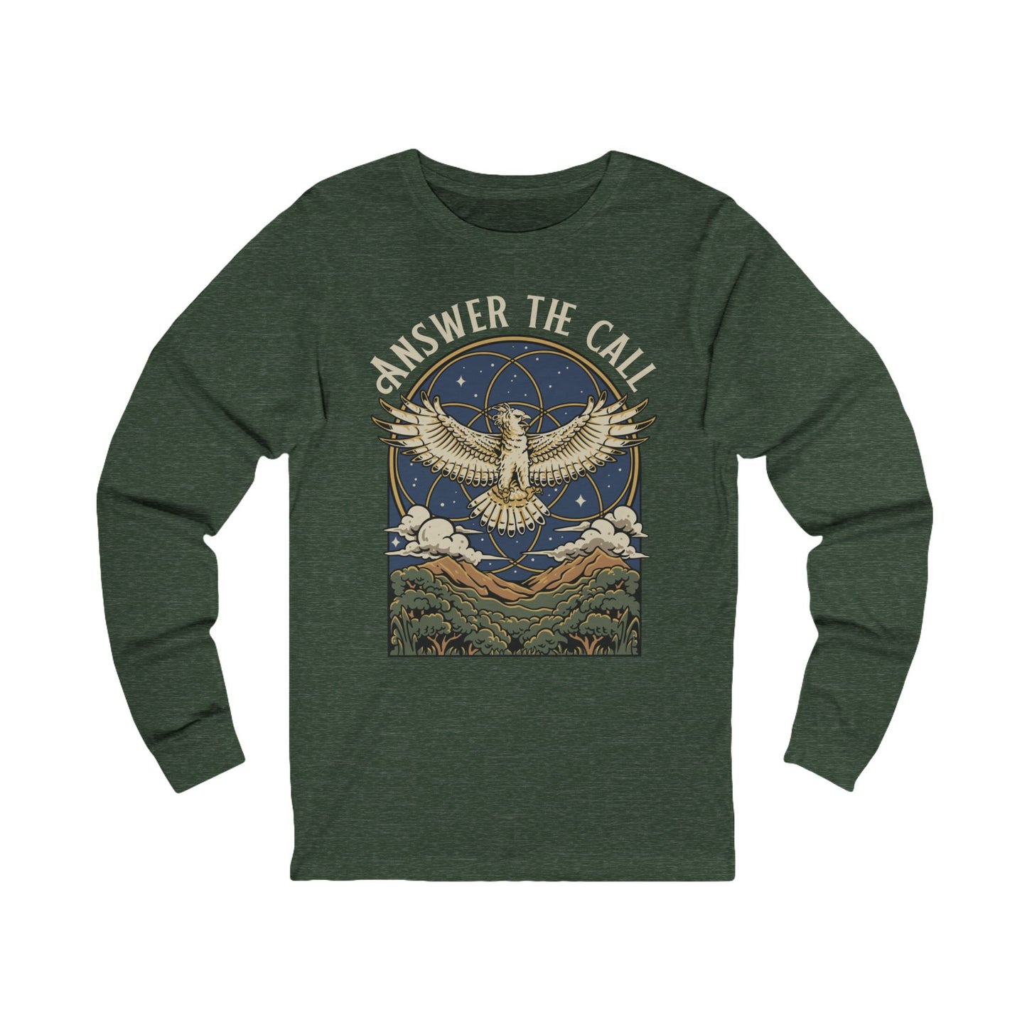 Answer the Call Long Sleeve T-Shirt | Mystic Harpy Eagle | Cielo Verde